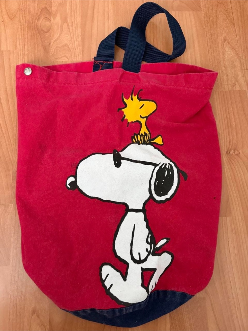 Vintage 80’s Peanuts Snoopy Red Tote Bag